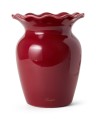 Wazon Wavy vase stoneware, red  Lexington