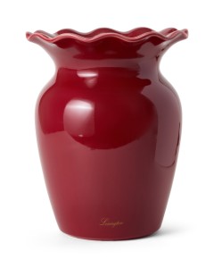 Wazon Wavy vase stoneware, red  Lexington 