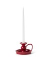 Świecznik Candle holder stoneware, red Lexington