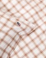 Zestaw pościeli  Checked Lyocell /cotton Pin Poi Lexington 150x210/50x70 white/fudge