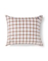 Zestaw pościeli  Checked Lyocell /cotton Pin Poi Lexington  white/fudge