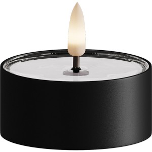 Świeca Czarna Tealight LED Outdoor D:  6,7x 3,1cm  2szt.