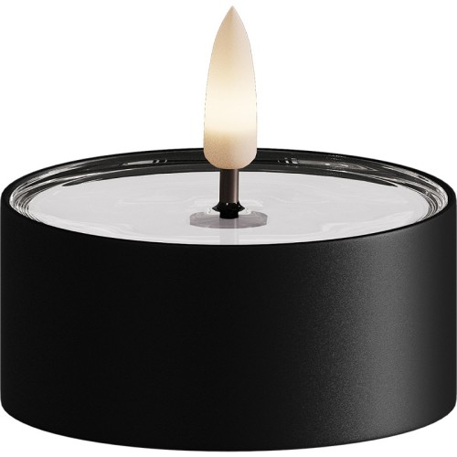 Świeca Czarna Tealight LED Outdoor D:  6,7x 3,1cm  2szt.