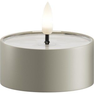 Świeca Sage Green Tealight LED Outdoor D:  6,7x 3,1cm  2szt.