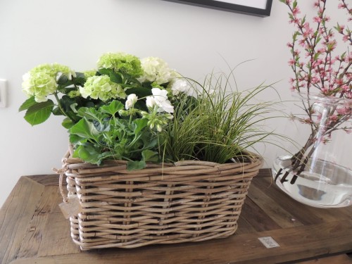 Kwadratowy kosz ratanowy 40cm x 40cm