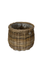 Okrągły kosz ratanowy  fi 38x33