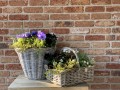 Kosz rattanowy z uchwytem 40x28