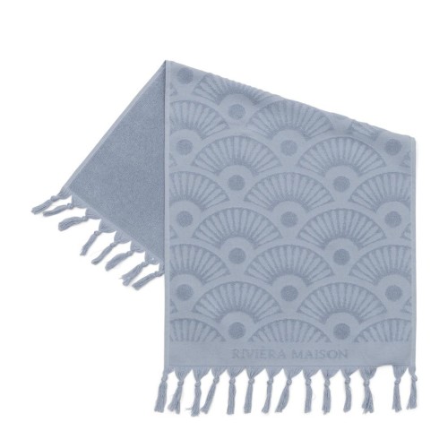 Ręcznik  RM Wave Riviera Maison 100x50  niebieski