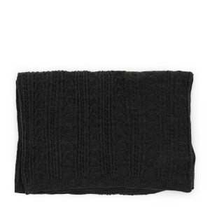 Pled Charcoal Cable Throw Riviera Maison 170x130 