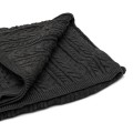 Pled Charcoal Cable Throw Riviera Maison 170x130