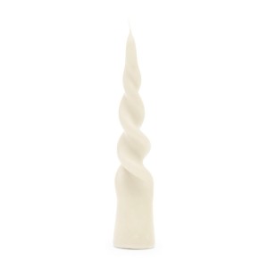 Świeca Twisted Cone Candle off-white