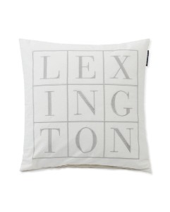 Poszewka na poduszkę Logo Cotton Twill Lexington 50x50 off white