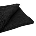 Pled Knit Throw  Black Riviera Maison 170x130